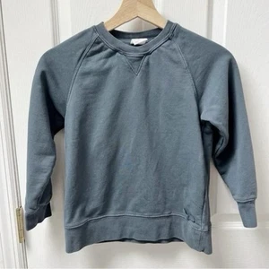 Zara Boys Crewneck Pullover Sweatshirt in Blue Sz 7-8 Kids - Picture 1 of 8