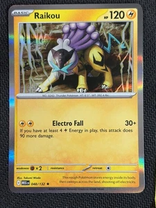 Juego de cartas coleccionables Pokémon Raikou 048/132 Holo Mega Evolution - Imagen 1 de 1