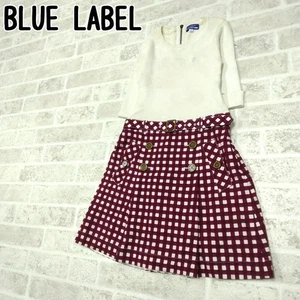Burberry Blue Label Knee-Length Dress Check Red/White Cotton 38/M(US:S) 046499d - Picture 1 of 24