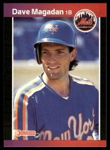 1989 Donruss #408b Dave Magadan "LEAF, INC." & "* Denotes * - Picture 1 of 2
