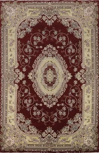 Alfombra de área turca estilo victoriano 7x10 sala de estar alfombra oriental borgoña - Imagen 1 de 18