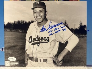 Don Newcombe Brooklyn Dodgers signiert - 8x10 NL-ROY 49 /MVP 56 - JSA AUTHENTICATE - Bild 1 von 3