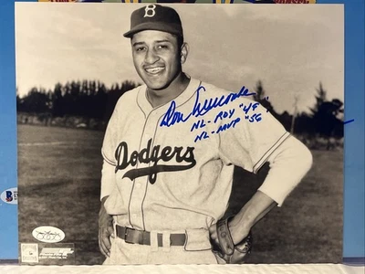 Don Newcombe Brooklyn Dodgers signed - 8x10 NL-ROY 49 /MVP 56 - JSA AUTHENTICATE - Image 1 of 3