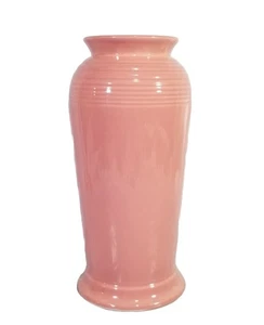 Fiesta homer laughlin monarch rose 9.5 inch pottery vase retired vintage - Picture 1 of 4