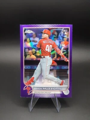 Simon Muzziotti 2022 Topps Chrome Update Purple Parallels RC #USC158 - Image 1 of 2