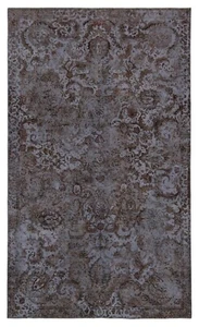 Vintage Relief Tissé à la Main Tapis de Perse 276x165 cm-Orient, Tapis, , Bleu - Picture 1 of 15