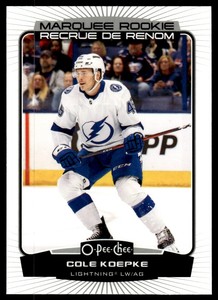 2022-23 O-Pee-Chee Cole Koepke Rookie Tampa Bay Lightning #582