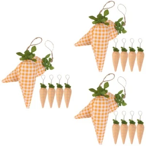 6 Piezas Zanahoria Fiesta Favor Colgante Decoración Zanahoria Decoración Fiesta Favor - Imagen 1 de 12