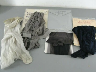 LOTE 4 PANTIMEDIAS VENTURE TAUPE LES BELLES JAMBES NEGRAS MARSHALL FIELDS AZUL MARINO DE COLECCIÓN Foto 1 de 4