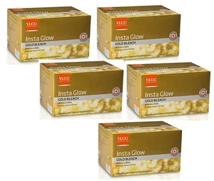VLCC Insta Glow Gold Bleach, Radiant Fairness 30gm Pack of 5 (Buy 4 Get 1 Free) - Picture 1 of 3