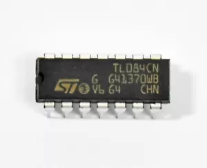 5pc DIP IC J-FET Quad OP Amp Amplifiers TL084CN * ST TL084 - Picture 1 of 2