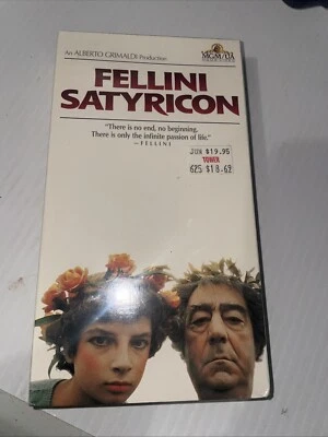 Satyricon 1969 VHS Frederico Fellini Factory Sealed Classic Sexy Fantasy Drama - Image 1 of 4