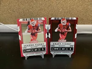 2020 CONTENDERS DRAFT PICKS KeeSean Johnson Arizona Cardinals 2 Card Lot Chrome - Picture 1 of 1