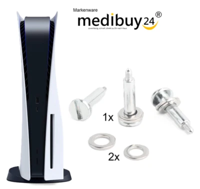MEDIBUY24 1x PS5 Schraube Standfuß Vertikal Ständer Ersatz Play Station Playstation 5