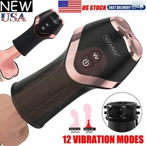 Automatic Handsfree Male Masturbator Cup Stroker Pocket-Pussy Sex Toys Men Adult - Picture 1 of 13