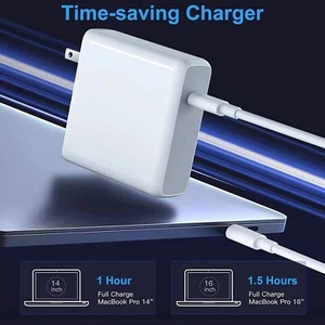 For Mac Book Pro Charger 96W USB C Laptop Charger for MacBook Pro/Air Power Cord - Picture 1 of 2