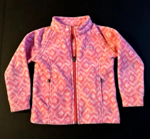 Columbia Pink -Sz 4T-Fleece Zip Jacket with Front Pockets - Picture 1 of 7