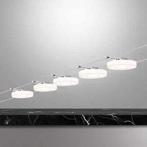 Wire System Spotlights Paulmann 941.09 DiscLED1 Tension Wire Lighting Set Home - Picture 1 of 8