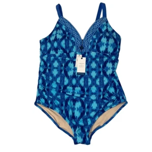 Costume da bagno controllo pancia Talbots X Cabana Life nuovo con etichette raro edizione limitata unico pezzo - Foto 1 di 6