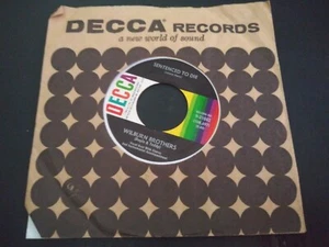 Wilburn Brothers - Sentenced To Die VG+ Original 45RPM Decca 9-31062 Record 1960 - Picture 1 of 3