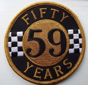 59 Fifty years embroidered cloth patch E010701 - Picture 1 of 1