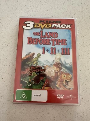 The Land Before Time I II III 3 DVD Pack PAL 2 & 4 G Rated - Image 1 of 4