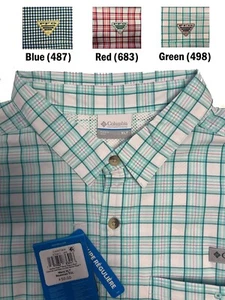 Columbia Men's Shirt Harbor Peak PFG Short Sleeve (487) (683) (498) - Picture 1 of 16