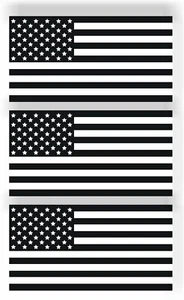 JUEGO DE 3 Pegatinas Magnéticas Marines Marines Marines IMÁN Bandera Americana Blanco Negro - Imagen 1 de 6