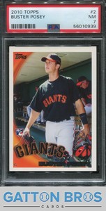 2010 Topps #2 Buster Posey PSA 7 NM