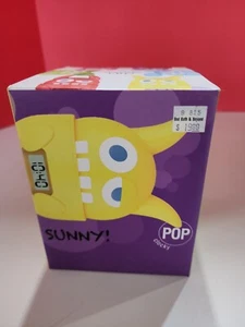 Pop Clocky Pop Monster “sunny” Yellow Alarm Clock New In Box - Picture 1 of 7
