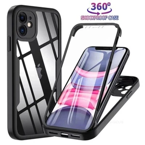 Funda trasera de cuerpo completo para teléfono iPhone 16 Pro Max 15 14 13 360° doble lateral - Imagen 1 de 13