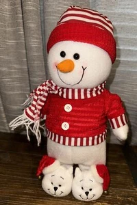 Pan Asian Creations animierter 14"" Schneemann singendes Winterwunderland seltener Artikel - Bild 1 von 9