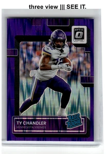TY CHANDLER 2022 Panini Donruss Optic RC Rated Rookie Base Purple Shock 282 - Picture 1 of 6