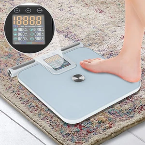 8 Electrode Smart Scales for Body Weight Large Display BMI Digital Weight Scale - Picture 1 of 14