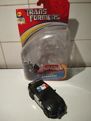 Transformers Fast Action Battmers Blade Shiels Barricade Hasbro - Photo 1/4