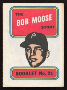 Bob Moose 1970 Topps The Story #21 Pirates EX b {0418