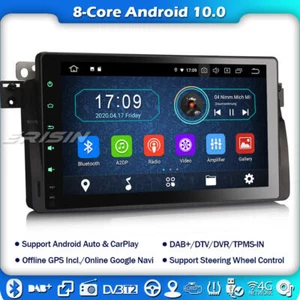 8-Kern Android 10 Autoradio 9"DAB+ GPS BMW 3er E46 M3 318 320 MG ZT Rover 75 64G - Bild 1 von 13