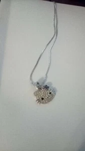 Hello Kitty Kristall Halskette mit lila Schleife - Bild 1 von 1