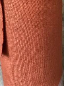 2 Metres Of Bright Terracotta Heavy Cotton Fabric - Picture 1 of 2