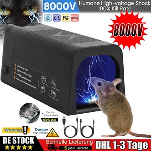 8000V Elektronische Mäusefalle Rattenfalle Elektrische Mausefalle für Garten 8KV - Bild 1 von 14