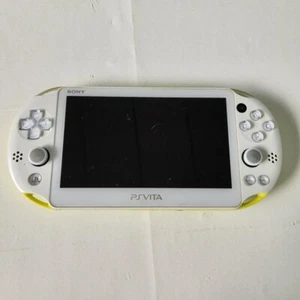 SONY Play Station PS Vita Lime Green White PCH-2000 ZA13 Console + SDcard 16GB - Picture 1 of 10