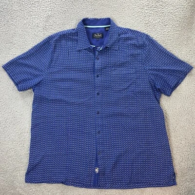 Nat Nast Silk Shirt Mens Large Button Up Summer Mob Mafia Rockabilly Bowling - Image 1 of 4