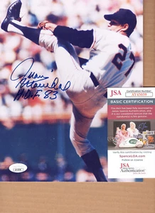 JUAN MARICHAL Signed "H.O.F. 83" Autograph 8x10 Color Photo Giants JSA 💎 COA - Picture 1 of 3