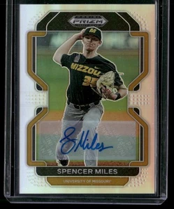 2022 Panini Prizm Draft Picks #PDP136 Spencer Miles Base Autographs Silver - Picture 1 of 2