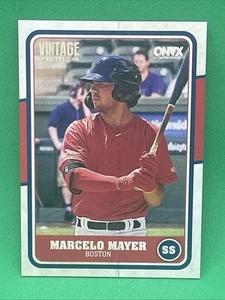 Marcelo Mayer 2025 Onyx Vintage Base Card Red Sox - Bild 1 von 2