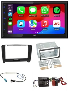 JVC Bluetooth 2DIN MP3 DAB USB Autoradio für Audi TT 06-14 Aktivsystem Quadlock - Bild 1 von 11