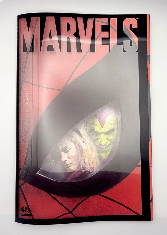 MARVELS #4 - Capa externa envolvente ACETATO por ALEX ROSS - 1994 Graphic Novel quase perfeita - Imagem 1 de 4