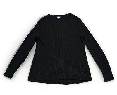 Свитер женский Patagonia кашемировый шерстяной средний пуловер открытый трикотажный черный - Изображение 1 из 4