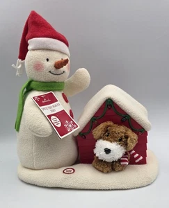 🐶⛄️Hallmark Deck The Halls Dúo Muñeco de Nieve y Perro Adorno de Navidad con Etiqueta (Probado) - Imagen 1 de 5