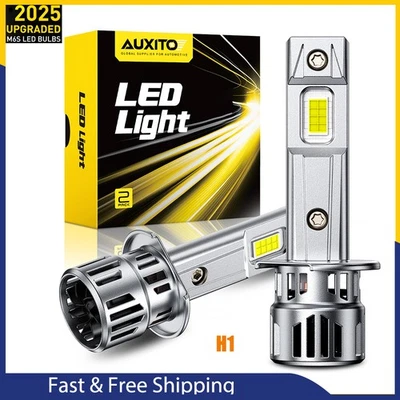 AUXITO H1 M6S LED Lamp Headlight 6500K White Bright Fan Super Cooling Plug&Play - Imagem 1 de 4